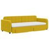 vidaXL Divano Letto Estraibile con Cassetti Giallo 80x200cm in Velluto