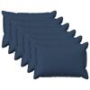 vidaXL Cuscino con cuscino HOUTEN 6 pz Blu Lino