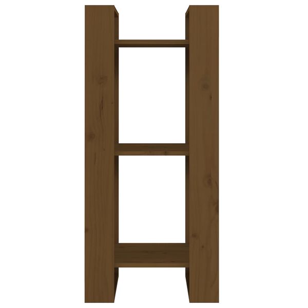 vidaXL Libreria/Divisorio ambra 41x35x91 cm in Legno Massello