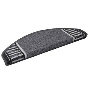 vidaXL Tappetini per scale autoadesivi 15 pz 65 x 21 x 4 cm Non-Slip