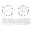 vidaXL Cuccia per Cani da Esterno Argento 8x8x2 m in Acciaio Zincato