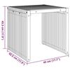 vidaXL Tavolo Laterale da Giardino Marrone 45 x 42.5 x 45 cm