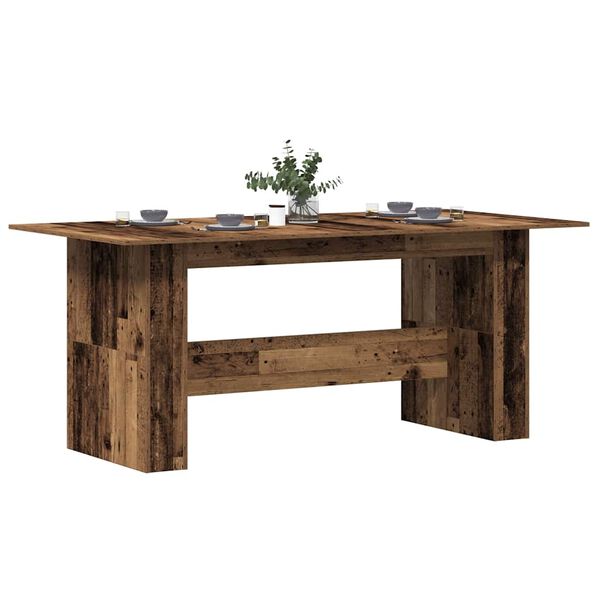 vidaXL Tavolo da Pranzo Legno Vecchio 180x90x76cm in Legno Multistrato