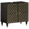 vidaXL Mobile Lavabo da Bagno 62x33x58cm in Legno Massello di Mango