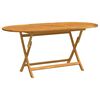 vidaXL Tavolo da Giardino Pieghevole 160x85x75cm Massello di Eucalipto