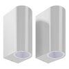 vidaXL Lampade da Parete 2 pz Orientabili per Esterno