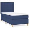 vidaXL Giroletto a Molle con Materasso Blu 80x200 cm inTessuto