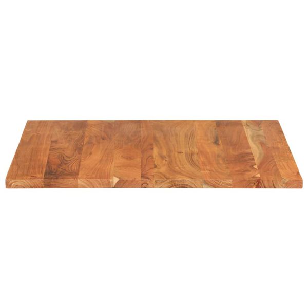 vidaXL Piano per Tavolo 80x80x2,5 cm Quadrato Legno Massello di Acacia