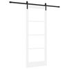 vidaXL Porta scorrevole ORKDAL Bianco e Nero 83 x 211 cm