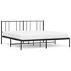 vidaXL Giroletto con Testiera in Metallo Nero 193x203 cm