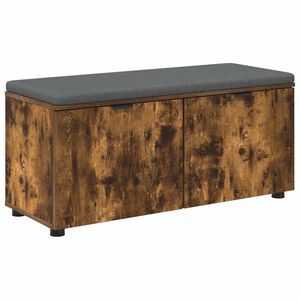 vidaXL Panca per ingresso Quercia Affumicata 100 x 38 x 46 cm