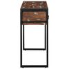vidaXL Tavolo Consolle Multicolore 100x35x75cm Legno Massello Recupero