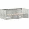 vidaXL Letto Giorno con cassetto Grigio 90 x 200 cm Legno multistrato
