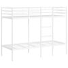 vidaXL Letto a Castello senza Materasso Bianco 80x200 cm in Acciaio