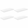 vidaXL Scaffali a Parete 4 pz Bianco Lucido 50x23x3,8 cm in MDF
