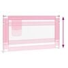 vidaXL Sponda Letto di Sicurezza per Bambini Rosa 140x25cm in Tessuto