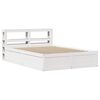 vidaXL Giroletto con Testiera Bianco 160x200 cm Legno Massello di Pino