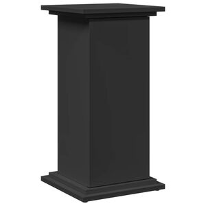vidaXL Supporto Espositivo Portaoggetti Nero 31x30x60 cm Truciolato