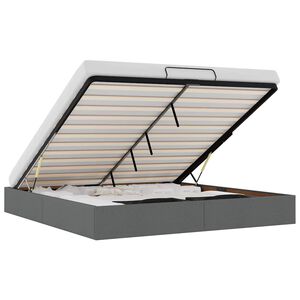 vidaXL Struttura Letto Pouf senza Materasso 200x200 cm in Tessuto