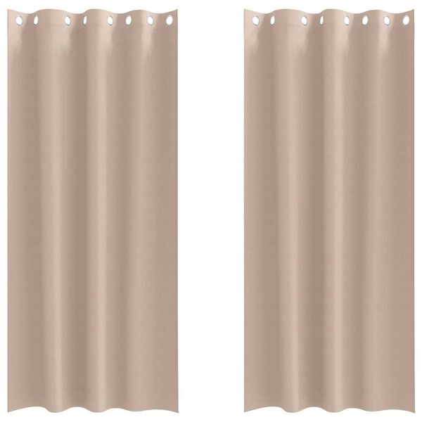vidaXL Tende Blackout con Anelli 2 pcs Talpa 245 x 140 cm Poliestere