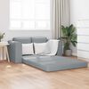 vidaXL Divano letto 60cm Grigio chiaro Tessuto