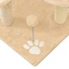 vidaXL Albero per Gatti con Pali Tiragraffi in Sisal Beige 120 cm
