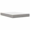 vidaXL Struttura letto con materasso Grigio chiaro 120 x 190 cm