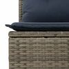 vidaXL Set Divani Giardino 11 pz con Cuscini Polyrattan Acacia Grigio