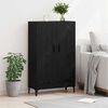 vidaXL Credenza con cassetto Rovere Nero 70 x 31 x 115 cm