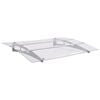 vidaXL Baldacchino per Porta Argento e Trasparente 150x90 cm PET