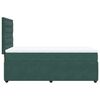 vidaXL Giroletto a Molle con Materasso Verde Scuro 80x200 cm Velluto