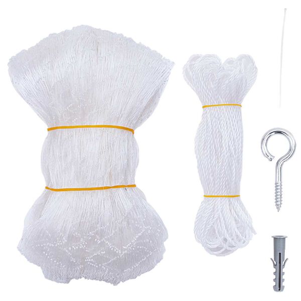 vidaXL Rete per Gatti Trasparente 3x2 m in Nylon