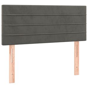 vidaXL Testiera Grigio Scuro 90x5x78/88 cm in Velluto