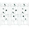 vidaXL Recinzione per Giardino 3 pz Verde 110 x 40 cm Acciaio