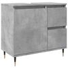 vidaXL Armadietto da Bagno Grigio Cemento 65x33x60cm in Truciolato