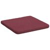 vidaXL Cuscini per Seduta 4 pcs Rosso Vino 40 x 40 x 3 cm Tessuto