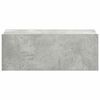 vidaXL Comodino Pensile Grigio Cemento 40x30x15cm in Legno Multistrato