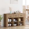 vidaXL Credenza con cassetto Rovere artigianale 100 x 30 x 59,5 cm