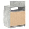 vidaXL Comodino con 2 Cassetti Grigio Cemento 40x33x60 cm