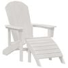 vidaXL Sedia Adirondack Bianco 82 x 74 x 92 cm HDPE
