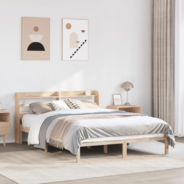 vidaXL Letto senza Materasso 150x200 cm in Legno Massello di Pino