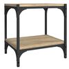 vidaXL Mobile TV Rovere Sonoma 40x33x41 cm Legno Multistrato e Acciaio