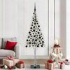 vidaXL Albero di Natale con 300 LED Bianco 180 cm PE e Acciaio