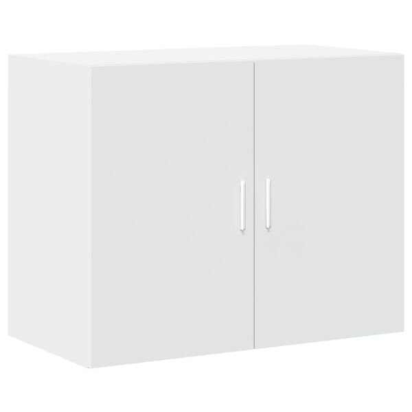 vidaXL Mobile a Parete Bianco 80x42,5x64 cm in Legno Multistrato