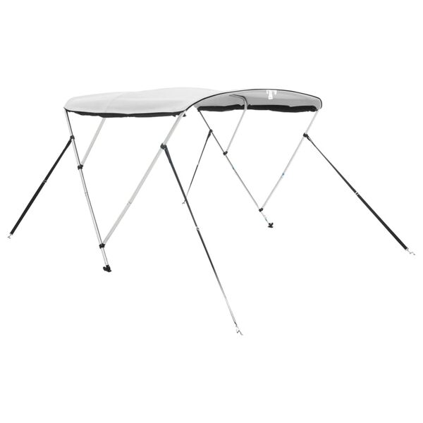 vidaXL Bimini di Prua Pareti Laterali Rete 3 Archi 183x(170-182)x137cm
