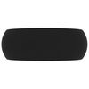 vidaXL Lavandino Lusso Rotondo Nero Opaco 40x15 cm in Ceramica