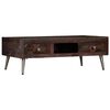 vidaXL Tavolino da Salotto in Legno Massello di Recupero 100x60x35 cm