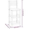 vidaXL Sgabelli da Bar 8 pz in Legno Massello di Acacia