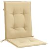 vidaXL Cuscini Sedia Schiena Bassa 6 pz Beige M&eacute;lange 100x50x4 Tessuto