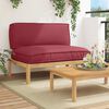 vidaXL Set di divani con cuscino Rosso Vino 120 x 80 x 69 cm